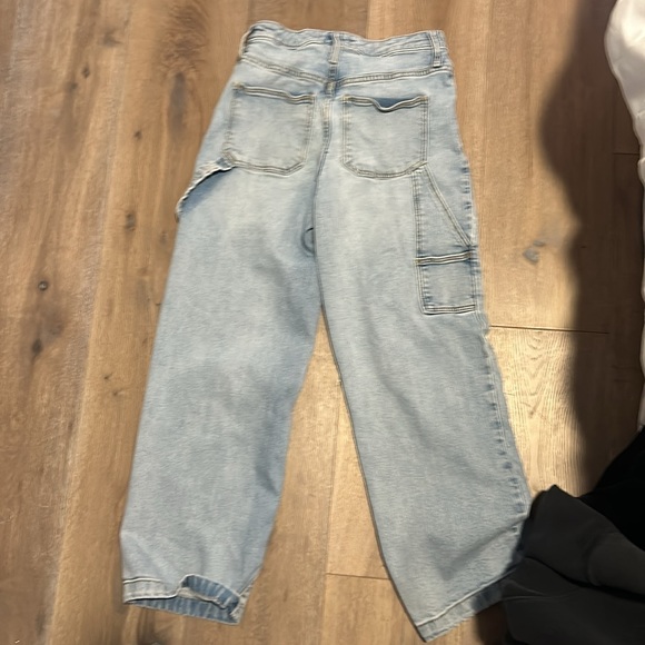 high quality, aesthetic jeans. light blue. small - Picture 2 of 3